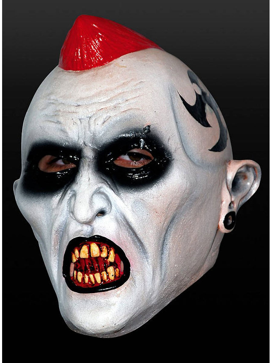 Zombiepunk Maske Latex Halloween Horror Zombie Punk Tod