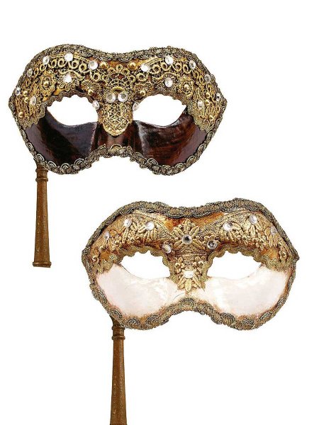 Fasching Handmade kleine original venezianische Maske Karneval Augenmaske 