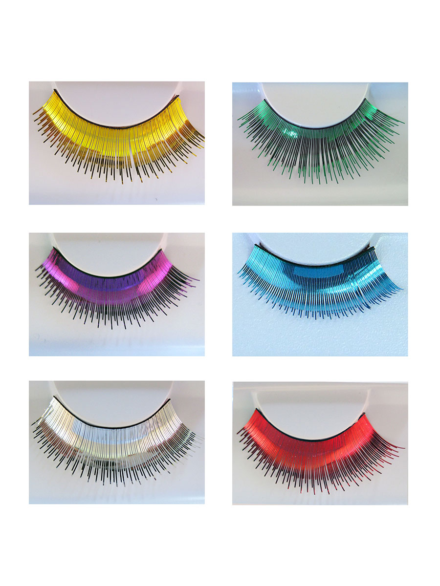 KRYOLAN Falsche Wimpern schwarz m. Federspitzen Fasching | eBay