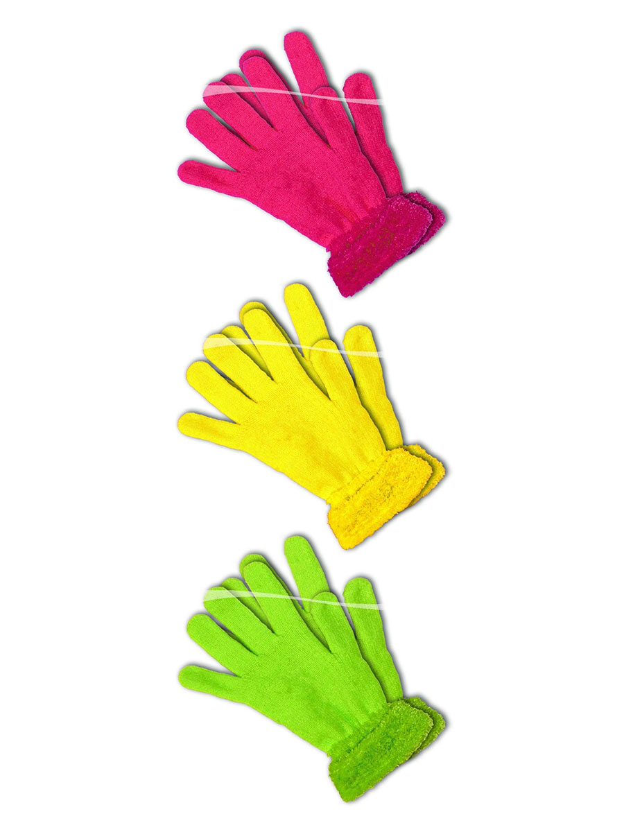Paar Handschuhe Kurz Klassisch Accessoires Fasching